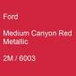 Preview: Ford, Medium Canyon Red Metallic, 2M / 6003.